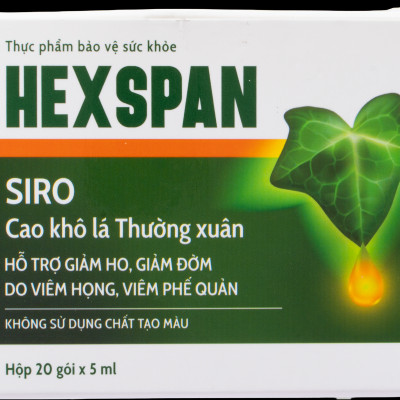 Thực phẩm bảo vệ sức khỏe Hexspan (Hộp 20 gói x 5ml)