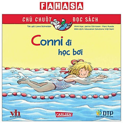 Sách - Chú Chuột Đọc Sách - Conni Đi Học Bơi