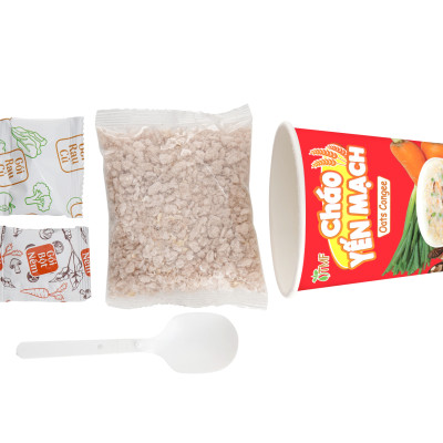 Cháo yến mạch gạo lứt ly TÂM MINH FOODS dinh dưỡng ăn liền tiện lợi