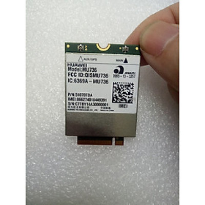 Card WWan 3G Huawei MU736 dùng cho laptop Dell E7250, E7450, Asus, Acer - Hàng chính hãng