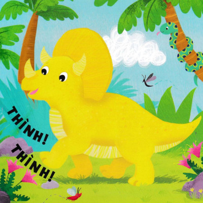 Sách Âm Thanh - 8 Âm Thanh Vui Nhộn - Những Chú Khủng Long Vui Vẻ