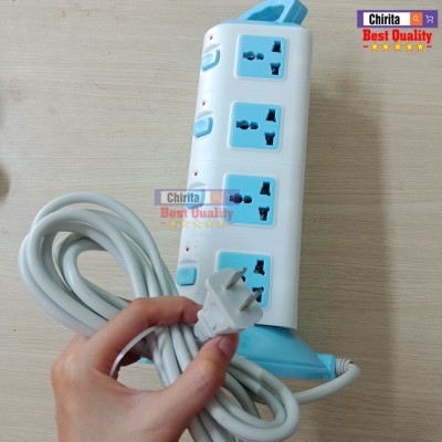 Ổ cắm điện 4 tầng loại XỊN 3 USB sạc điện thoại và 16 lỗ cắm