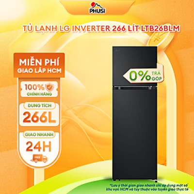 Tủ Lạnh LG Inverter 266 Lít LTB26BLM - Hàng Chính Hãng