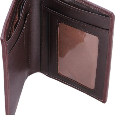 Ví Nam Da Trăn Kiểu Đứng Huy Hoàng HT2305 (12.5 x 10 cm) - Nâu