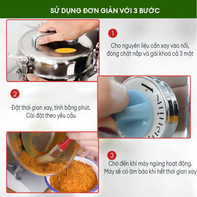 Máy xay bột mịn PG150. Xay thành bột mịn trong nháy mắt. Hàng chính hãng Thái Lan