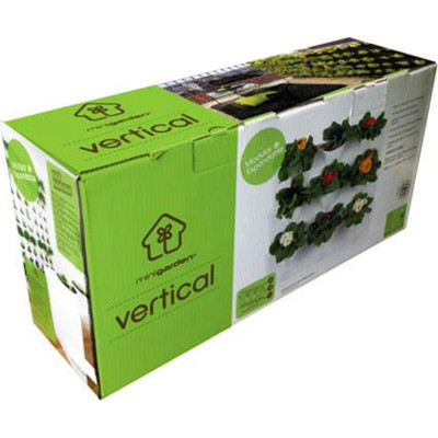 Khung Trồng Rau Đứng ban Công Minigarden Vertical Nhập Khẩu, Phong Cách Châu Âu (1m2 gồm 8 moduel Vertical,1 khay hứng nước) Chất liệu nhựa PP chống UV. Có Kèm Dây Tưới Nhỏ giọt tự động 100% với năng suất rau đạt gấp 3 lần bình thường