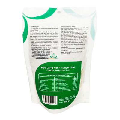 Đậu Lăng xanh (Green Lentil) nhập khẩu từ Canada