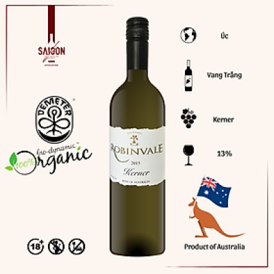 Rượu vang trắng Robinvale Kerner 2015 750ml 13% Alc