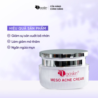 Kem Meso Giảm Mụn Laaskin | Làm Khô Cồi Mụn – Kháng Khuẩn – Giảm Thâm – Kiểm Soát Dầu