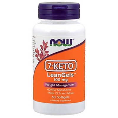 Viên Uống NOW FOODS 7 Keto LeanGels 100mg Giúp Kiểm Soát Cân Nặng, Giảm Béo, Chuyển Hóa Chất Béo Lọ 60 Viên