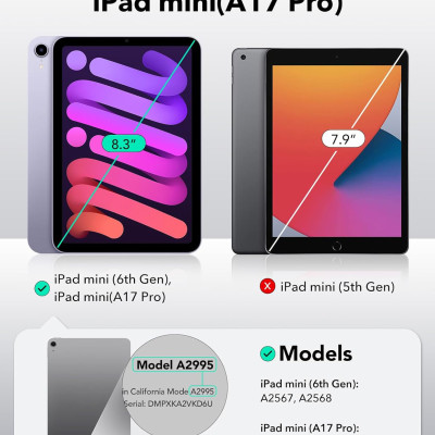 Bao Case ESR Cho iPad Mini 6 / iPad Mini 7 ESR Boost Kickstand Case - Hàng Chính Hãng