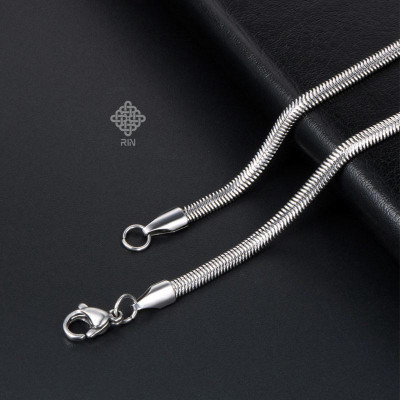 Vòng cổ nam -  titan unisex sợi mì, Vòng cổ titan lụa mỏng không phai màu không rỉ sét trangsucpt