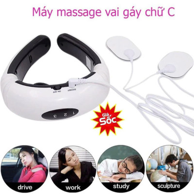Máy Massjae Cổ Vaji Gáy KL5830 – Giảm Đau Mỏi, Thjư Giãjn Mỗi Ngày Tại Nhà , đồng hồ led
