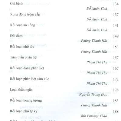 Thực Hành Lâm Sàng Tâm Thần Học - PGS.TS. Bùi Quang Huy chủ biên