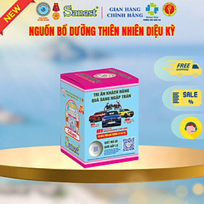 NEW[Combo 20 lọ] Nước Yến sào Khánh Hòa Sanest 21%-  Collagen.