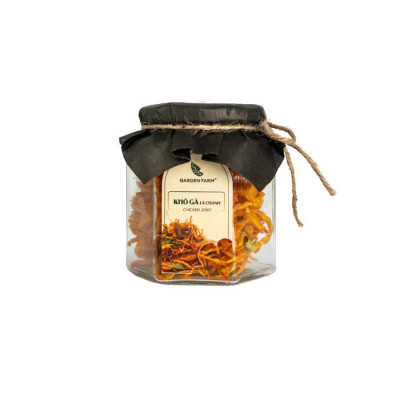 Khô gà lá chanh 250gr |GARDEN FARM | Ăn Vặt Văn Phòng, Du Lịch, Tết, thơm ngon