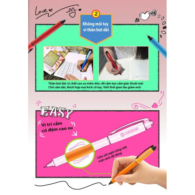 Hộp 10 Bút bi gel STABILO Palette 268 F 0.7mm (GP268F/10) - Đỏ