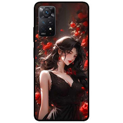 Ốp lưng cho Xiaomi Redmi Note 11 - 11S 4G - Redmi Note 11 5G - 11 Pro Q.Tế - 11 Pro N.Địa - Cô Gái Đầm Đen - Hàng Chính Hãng