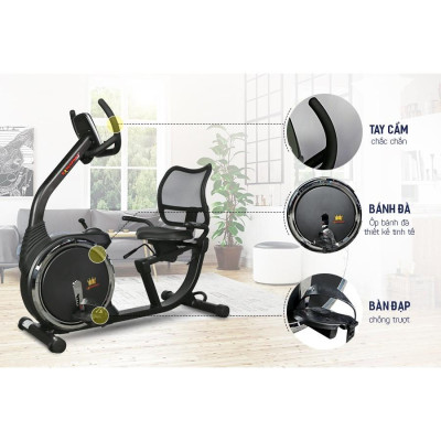 CHỈ GIAO MIỀN BẮC | Xe đạp tập thể dục tại nhà KINGSPORT KS-5807 có ghế tựa êm ái, bánh đà kháng từ