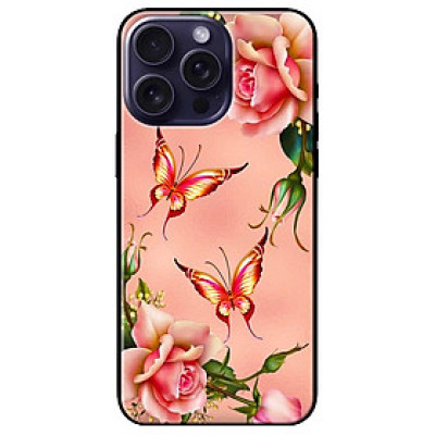 Ốp lưng dành cho Iphone 15 - Iphone 15 Plus - Iphone 15 Pro - Iphone 15 Pro Max - Hoa Hồng (2) - Hàng Chính Hãng