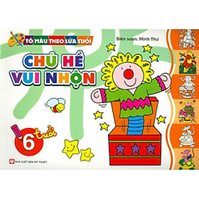 Sách - Tô Màu Theo Lứa Tuổi - Chú Hề Vui Nhộn (6 Tuổi) - Tân Việt Books