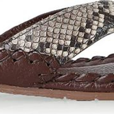 Dép nữ Huy Hoàng da trăn màu nguyên thủy HT7304