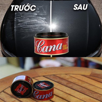 Kem Đánh Bóng Xóa Trầy Xước Sơn Ô tô - Xe Máy Cana Car Cream 100g -220g - đánh bóng bề mặt kim lọai, đồ gỗ, mặt đá