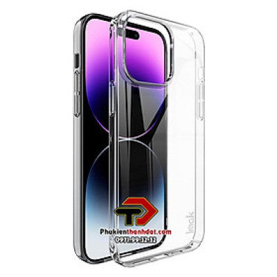 Ốp lưng trong suốt cho iPhone 14 Pro chính hãng IMAK phủ nano không ố màu - Hàng chính hãng