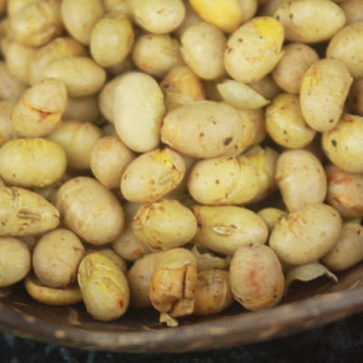 Combo Đậu Nành Sấy Cỏ Ngọt Vị Cay Hải Long (230g) + Mứt Gừng Nướng Mật Ong Hải Long (120g)