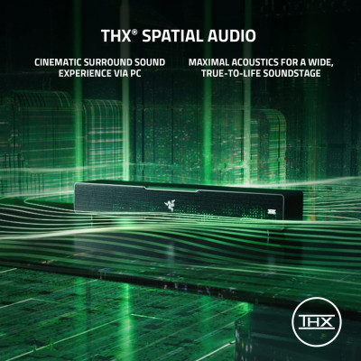 Razer Leviathan V2 Dàn âm thanh cho chơi game trên máy tính với loa siêu trầm - Hàng nhập khẩu