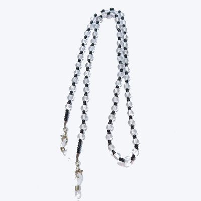 Dây đeo gọng kính hạt cườm mix đen trắng glasses chain black and white top trend