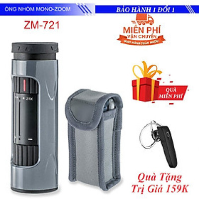 ROGTZ - Ống Nhòm Một Mắt Zoom 7x - 21x ZM-721 Thiết Kế Tinh Tế Tiện Lợi Zoom Linh Hoạt Hệ Thống Quang Học Với Lớp Phủ Tráng Cao Cấp Chống Va Đập Trầy Xước Đường Kính Vật Kính 21mm Tầm Nhìn 30-950m Lăng Kính BAK-4 - Hàng Chính Hãng