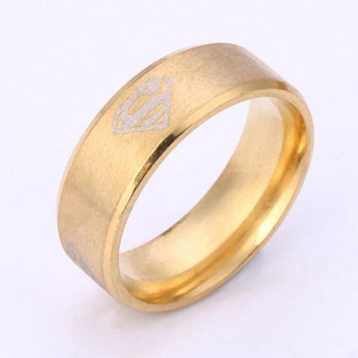 Nhẫn titan nam - Nhẫn nam inox đánh dấu siêu nhân nhiều màu thời trang thép không gỉ trangsucpt