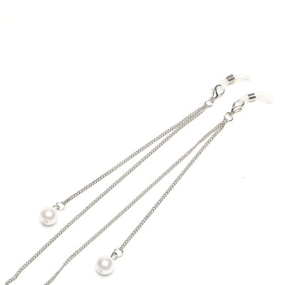 Dây xích đeo mắt kính thả sợi ngọc trai tua rua ấn tượng nổi bật