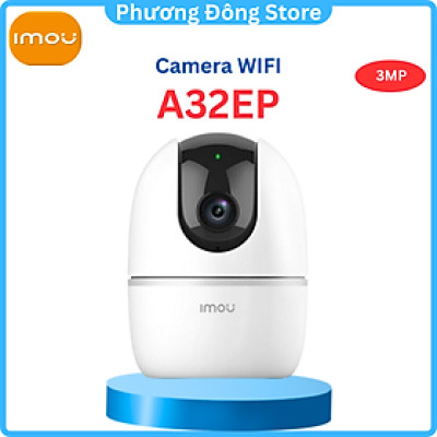 Camera wifi Imou A32EP Phân giải 3M, Hồng ngoại 10m, Đàm thoại 2 chiều, Phát hiện chuyển động, con người, và âm thanh - Hàng chính hãng