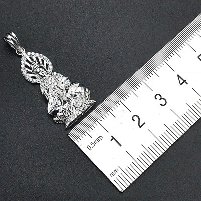 Mặt Phật Bà Bạc Ý 925 Quan Thế Âm Bồ Tát - BẠC HIỂU MINH MDN463