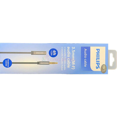 Cáp AV nối dài 3.5mm dây trơn Philips Audio Cable SWA4231 - Hàng chính hãng