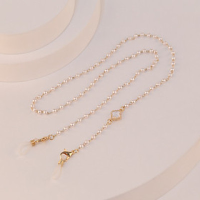 Dây đeo gọng kính dây chuyền vòng cổ ngọc trai đeo mắt kính chống rơi vỡ thất lạc cỏ bốn lá dây đeo airpod sành điệu
