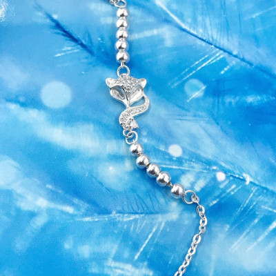 Lắc Chân Nữ Bạc Hiểu Minh LC216 Hồ Ly