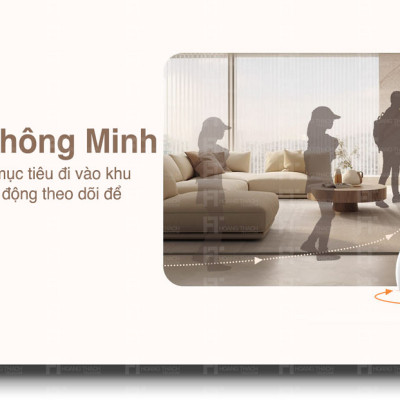 Camera Wifi Ezviz C6C 8M - 4K Siêu Rõ Nét, Quay Quét 360 độ , Đàm thoại 2 chiều, Có màu ban đêm, Phát hiện người AI - hàng chính hãng