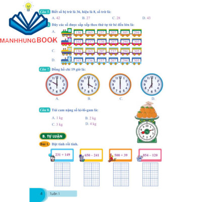 Sách - Bài Tập Tuần Toán Lớp 3 Tập 1 - Cánh Diều.