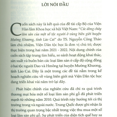 Quá Trình Thương Mại Hóa Lâm Sản Ở Vùng Biên Giới Việt Nam - Trung Quốc (Sách chuyên khảo) - Viện Hàn lâm Khoa học Xã hội Việt Nam - Viện Dân tộc học - Nguyễn Công Thảo chủ biên