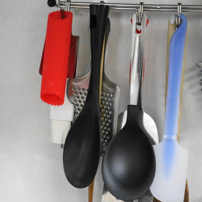 Combo 03 Muôi múc canh đầu silicone Echo Metal 25.5cm - Nội địa Nhật Bản