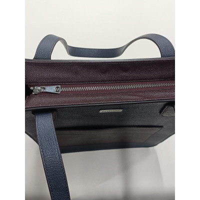 Túi Xách Laptop Tote Da thật phối 2 màu