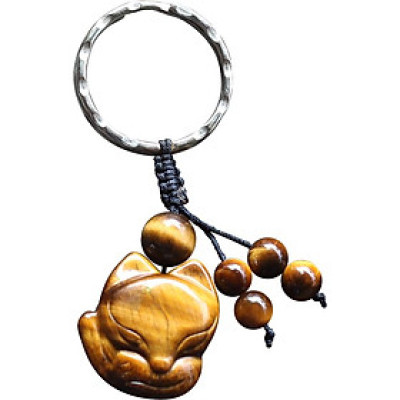 Móc Khoá Hồ Ly Phong Thuỷ Ngọc Quý Gemstones MK4