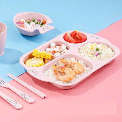 Bộ khay ăn dặm 6 món cho bé Beautiful life - Giao màu ngẫu nhiên