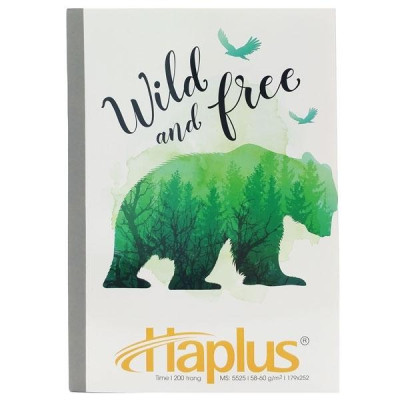 Combo 5 Tập Kẻ Ngang 200 Trang ĐL 58-60g/m2 - Haplus 5525 (Mẫu Màu Giao Ngẫu Nhiên)