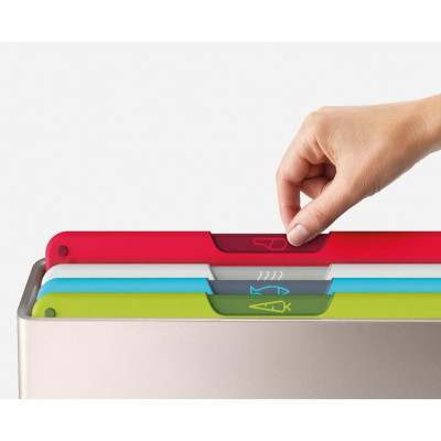 Bộ 4 thớt phân loại Joseph Joseph Folio Icon Regular (Mcolour) kháng khuẩn, chia màu tiện dụng - 006308