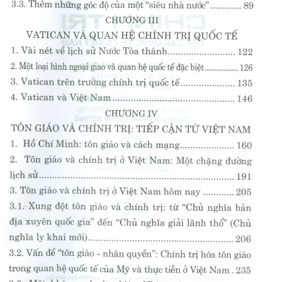 Tôn Giáo Và Chính Trị Tiếp Cận Quốc Tế Và Việt Nam