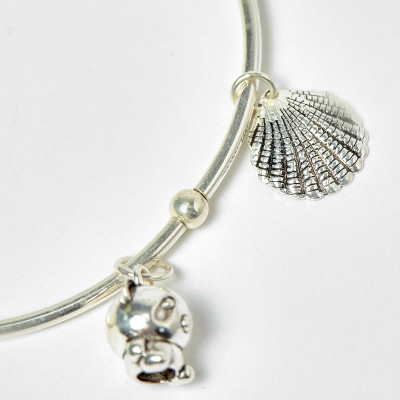 Lắc bạc charm gấu trúc - Ngọc Quý Gemstones